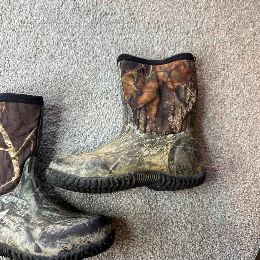 bogs boots kids 3 Camo Rubber Waterproof Mud Outdoor Hunting rain gorpcore